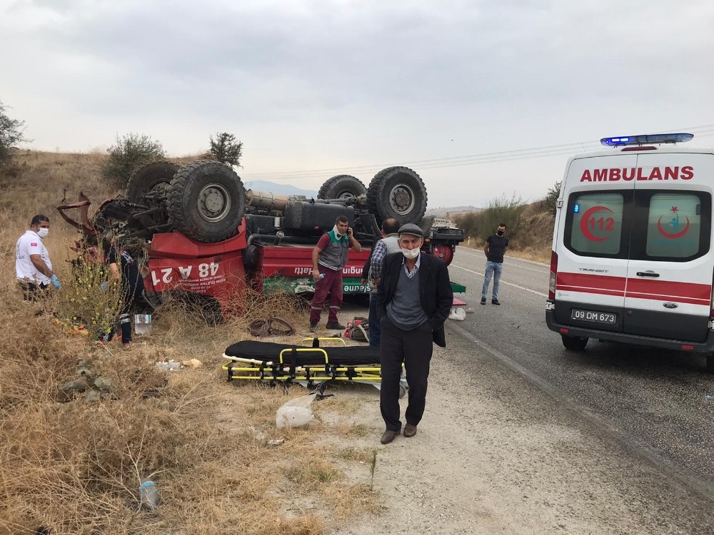 arazoz takla atti 3 yarali 1 EGe4ZEJS Arazöz takla attı: 3 yaralı