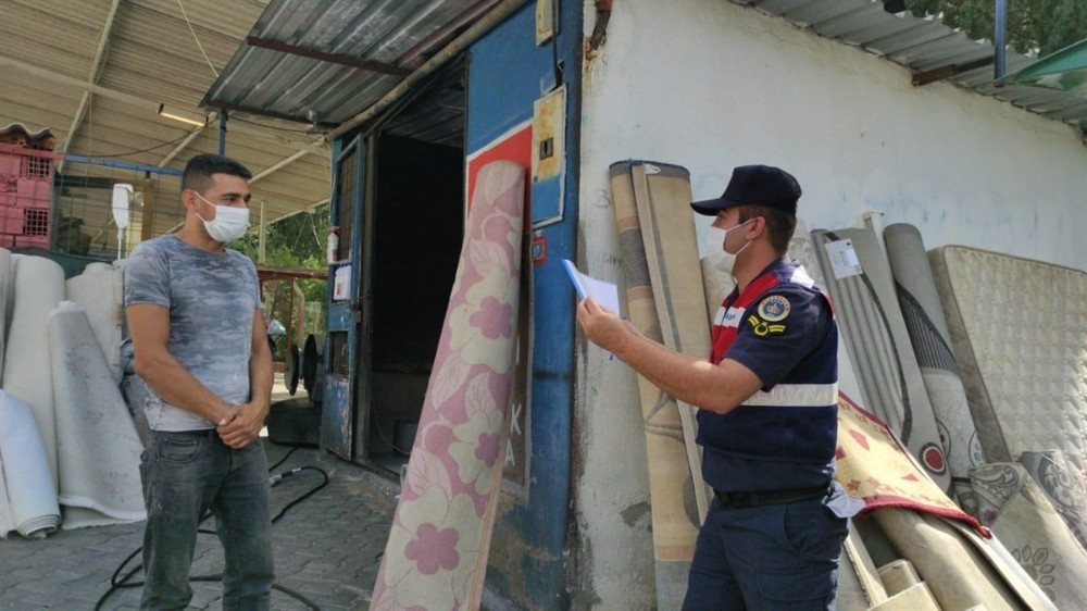 buharkentte korona virus denetimi 1 Buharkent’te Korona virüs denetimi