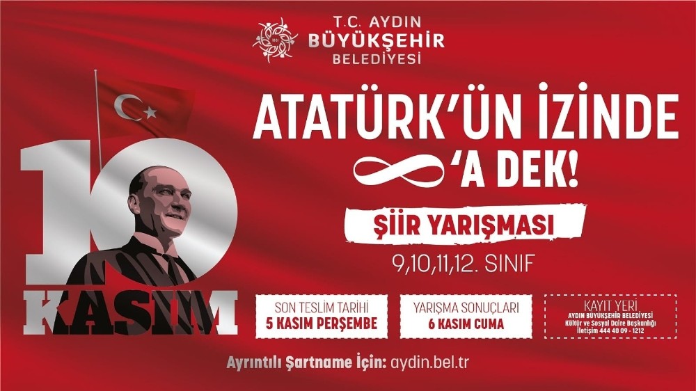 buyuksehirden ataturk konulu odullu siir yarismasi 0 cIe1TMOG Büyükşehir’den Atatürk konulu ödüllü şiir yarışması