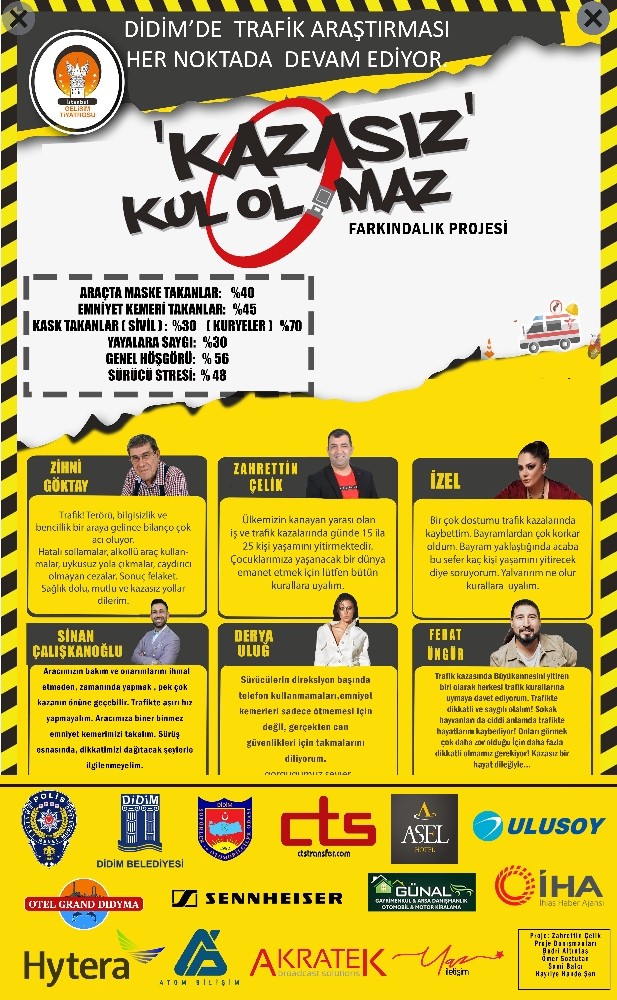 didim belediyesinden kazasiz kul olmaz farkindalik projesine destek 3 mllFpRMA Didim Belediyesi’nden “Kazasız Kul Olmaz” farkındalık projesine destek
