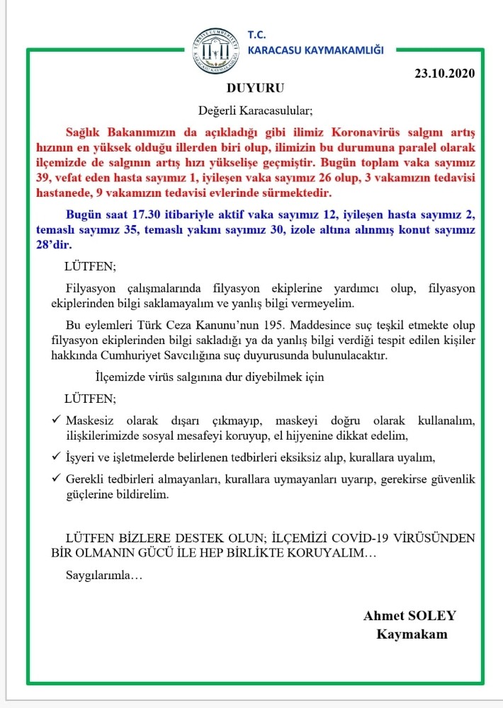 karacasuda toplam vaka sayisi 12 oldu 2 3W1ESYwA Karacasu’da toplam vaka sayısı 12 oldu