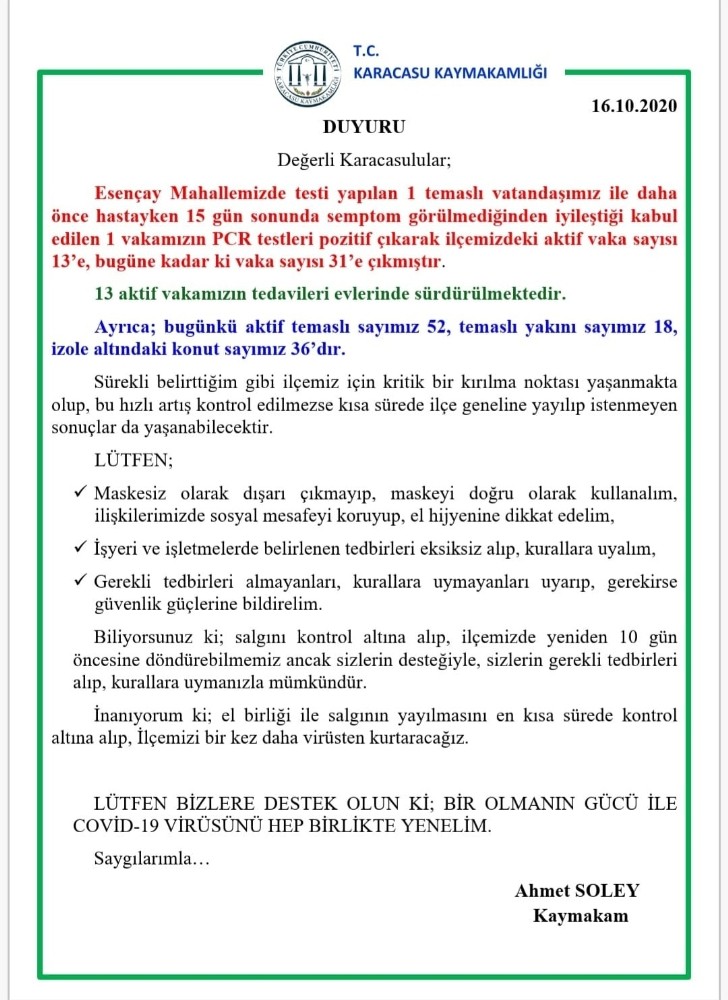 karacasuda vaka sayisi 13 oldu 2 HBm5jIEc Karacasu’da vaka sayısı 13 oldu