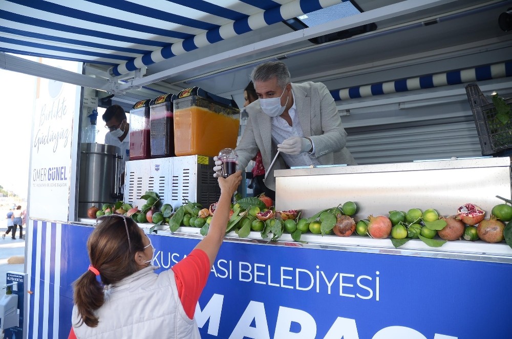 kusadasi belediyesinden mobil ikram hizmeti 4 V2hnOEq3 Kuşadası Belediyesi’nden “mobil ikram" hizmeti