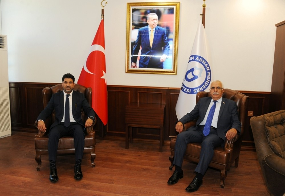 musavir gurbuz rektor aldemiri ziyaret etti 0 dr2sgC73 Müşavir Gürbüz, Rektör Aldemir’i ziyaret etti