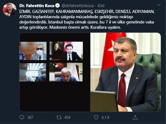 saglik bakani koca aydinda vaka sayilari artiyor 2 BBWYktSw Sağlık Bakanı Koca; “Aydın’da vaka sayıları artıyor”