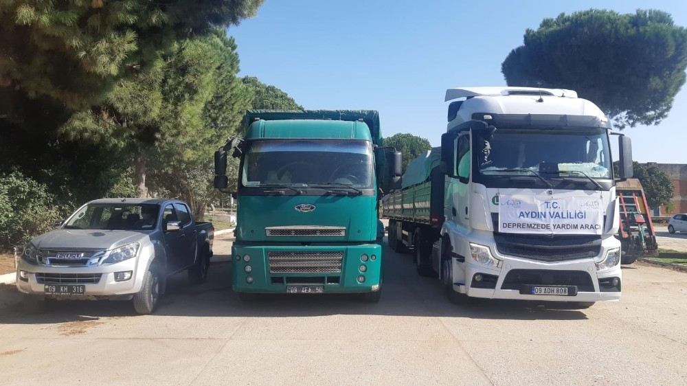 aydin valiliginden izmirdeki depremzedelere yardim 1 Aydın Valiliği’nden İzmir’deki depremzedelere yardım