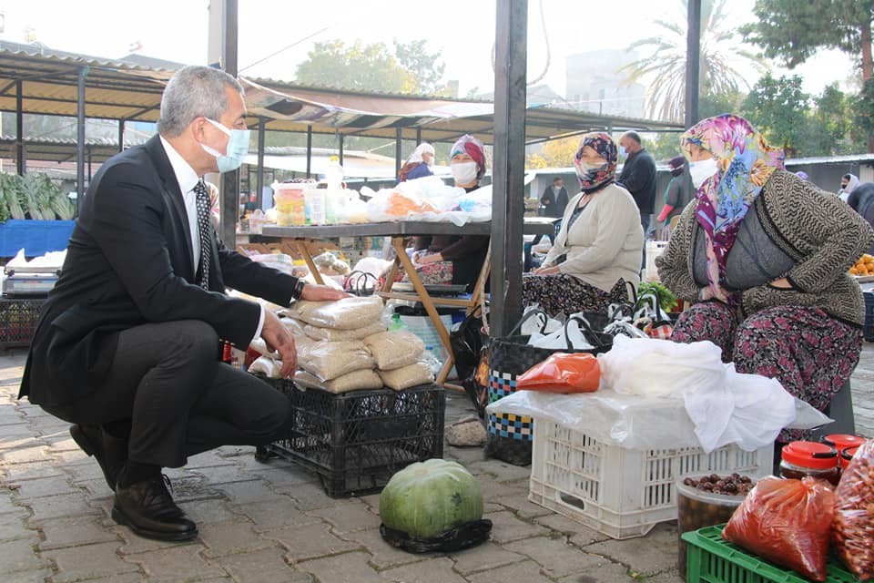 baskan kaplan haftaya pazar ziyareti ile basladi 3 WjDAhCaI Başkan Kaplan haftaya pazar ziyareti ile başladı