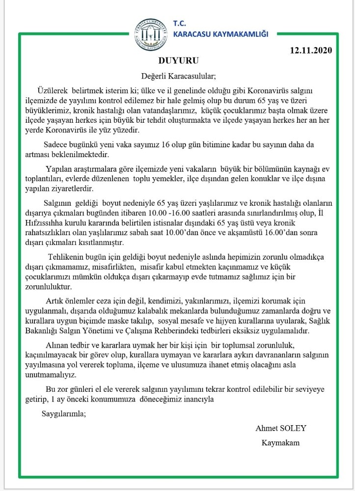 karacasuda gunluk vaka sayilari kritik seviyede 2 Karacasu’da günlük vaka sayıları kritik seviyede