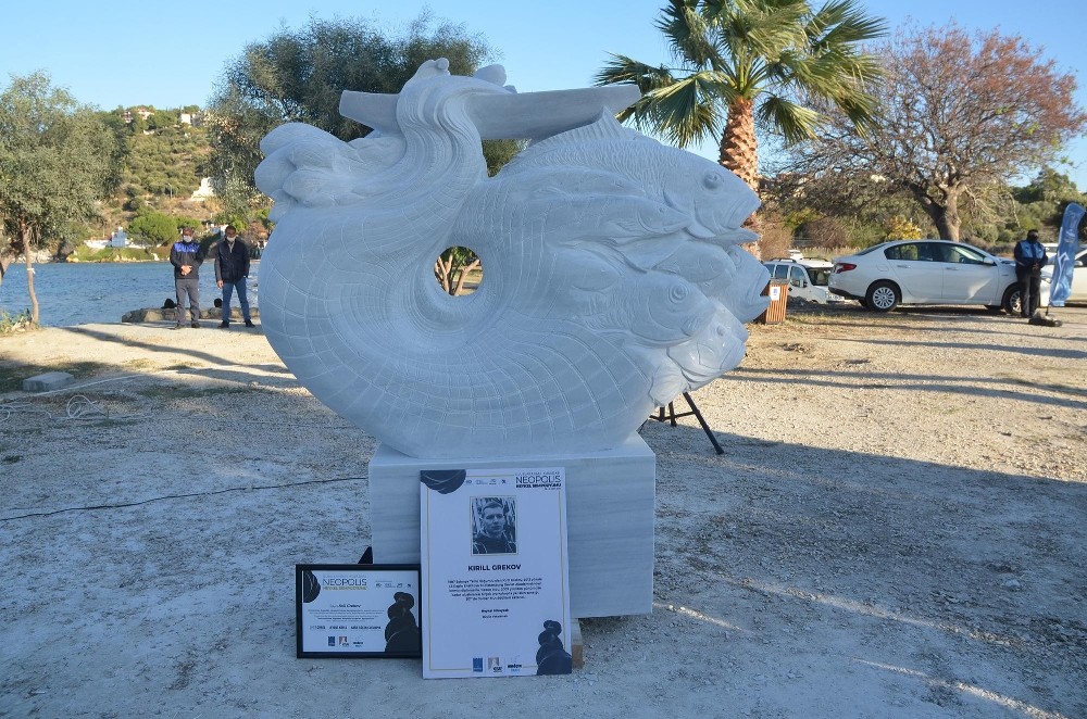 kusadasi heykel sempozyumunda uretilen 9 eser gorucuye cikti 5 fSKdSwSi Kuşadası Heykel Sempozyumunda üretilen 9 eser görücüye çıktı