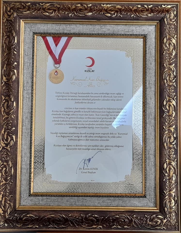 aydin il milli egitim mudurlugune turk kizilayindan altin madalya 1 kTqS3hp2 Aydın İl Milli Eğitim Müdürlüğü’ne Türk Kızılay’ından ’altın’ madalya