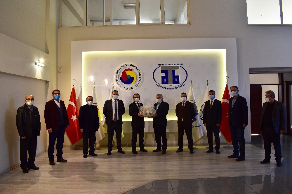 aydin vergi dairesi baskani sahin atb baskani condur ile gorustu 1 Aydın Vergi Dairesi Başkanı Şahin, ATB Başkanı Çondur ile görüştü