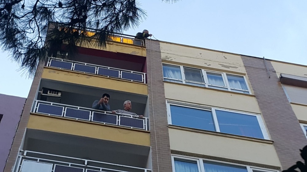 aydinda baca yangini panik olusturdu 1 2RU81KUL Aydın’da baca yangını panik oluşturdu