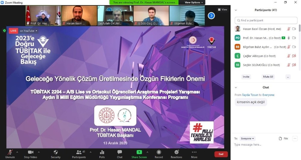 aydinda tubitak projeleri yayginlastirma e konferansi duzenlendi 1 Aydın’da TÜBİTAK projeleri yaygınlaştırma e-konferansı düzenlendi