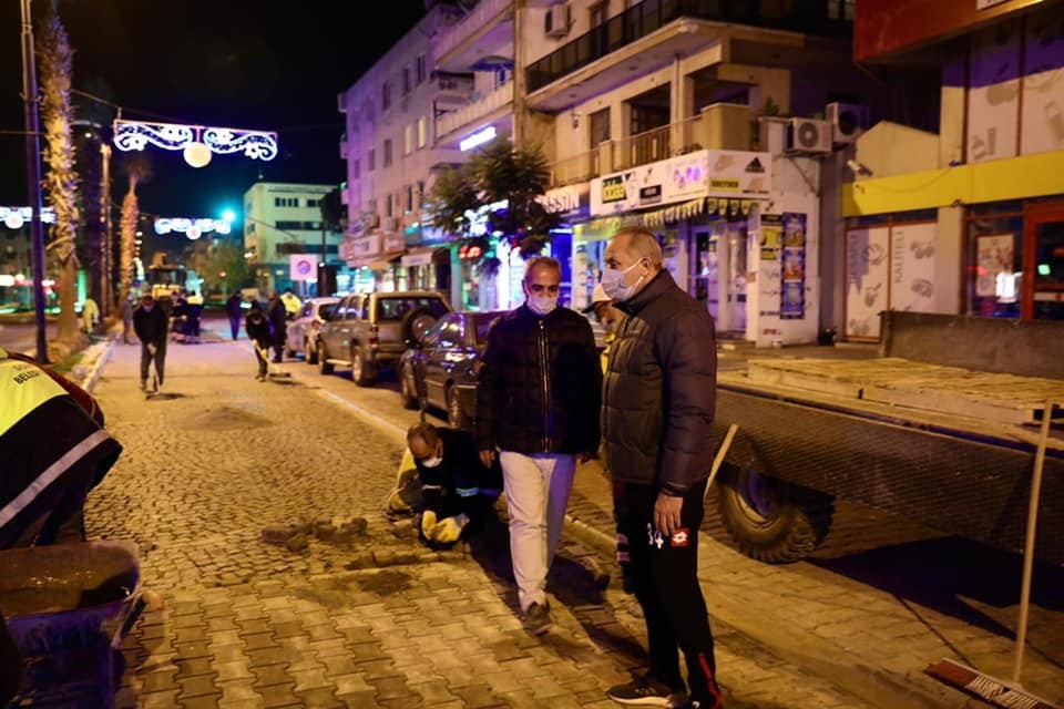 baskan atabaydan gece mesaisi 1 Başkan Atabay’dan gece mesaisi
