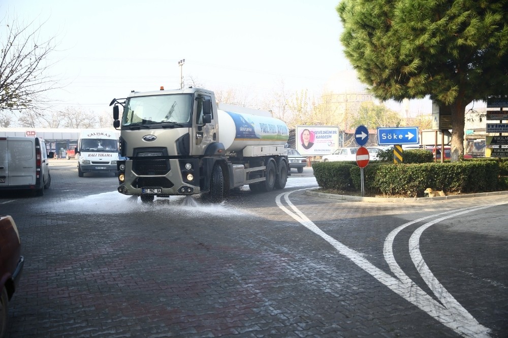 buyuksehir bagarasini dezenfekte etti 3 eYPyaTlh Büyükşehir, Bağarası’nı dezenfekte etti