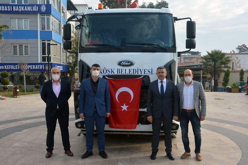 bakanliktan kosk belediyesine arazoz hibesi 1 KNv539PN Bakanlık’tan Köşk Belediyesi’ne arazöz hibesi