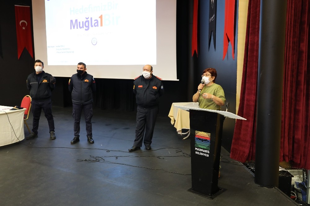 marmaris belediyesinde yangin tatbikati 1 vgiHSrZ5 Marmaris Belediyesi’nde yangın tatbikatı