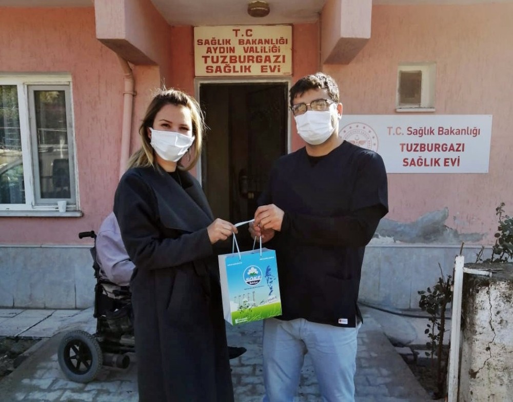 soke belediyesi saglik calisanlarini unutmadi 1 CZAL2Hji Söke Belediyesi sağlık çalışanlarını unutmadı