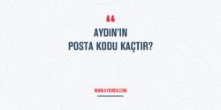 Aydın Posta Kodu Kaçtır?